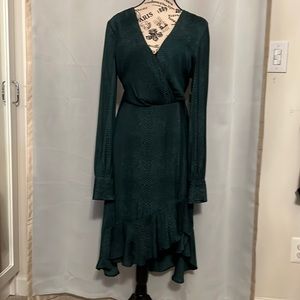 NWT Guess Emerald Green High-low Dress